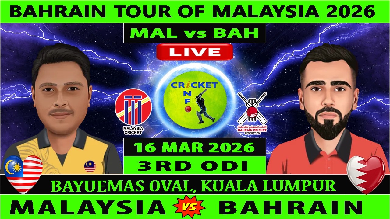 Malaysia vs Bahrain | MAL vs BAH Live | 3rd ODI of Bahrain Tour of Malaysia 2026 | BAH vs MAL Live