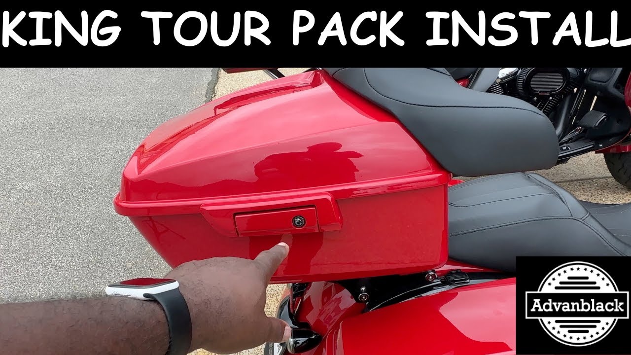Установка AdvanBlack King Tour Pack на мой Harley