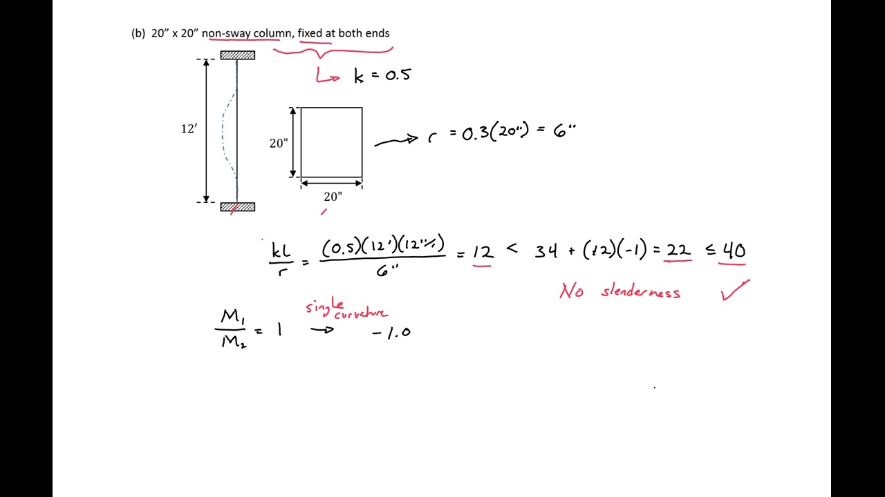 12-03 - Determining if RC are Slender (Example)