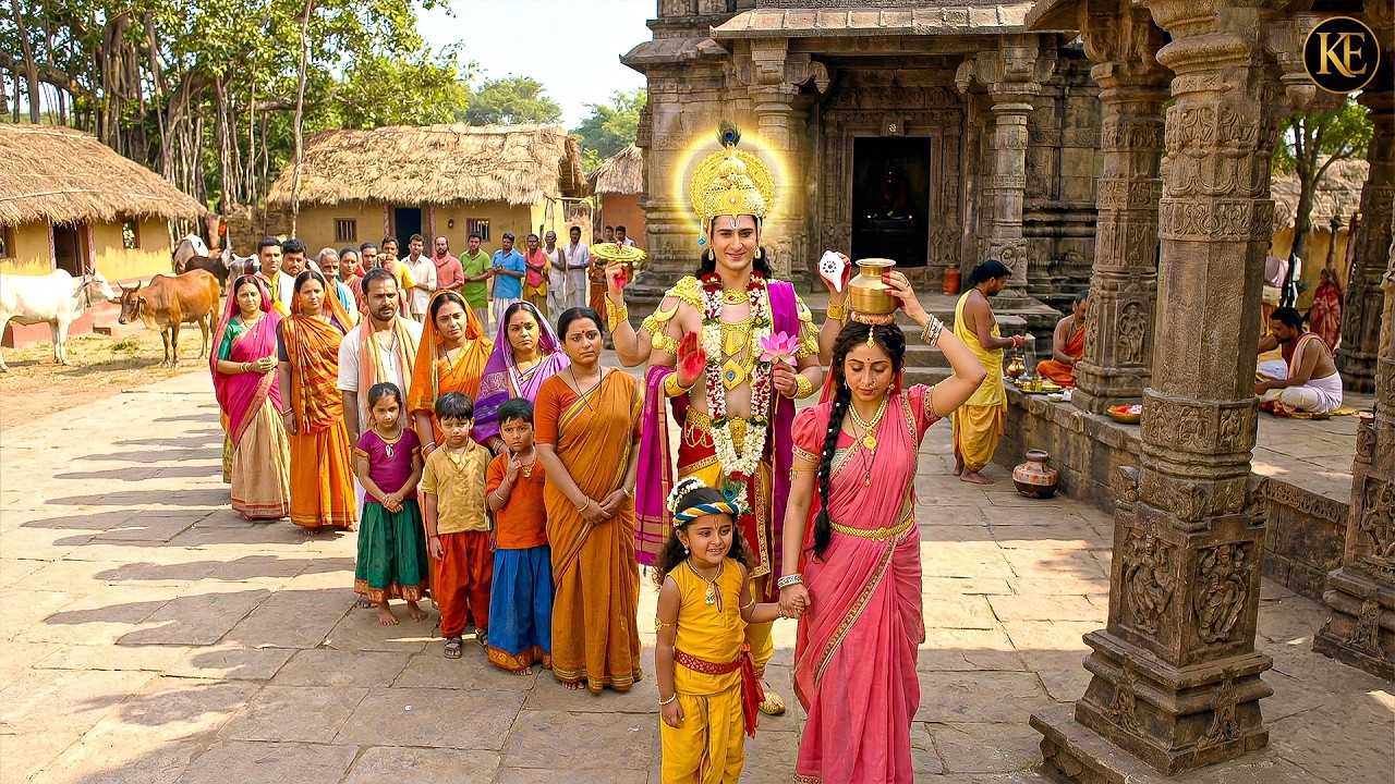 गोकुल के भंडारे में बाल कान्हा, मैया यशोदा और नारायण भगवान ने किया भोजन || YMKN || Krishan leela