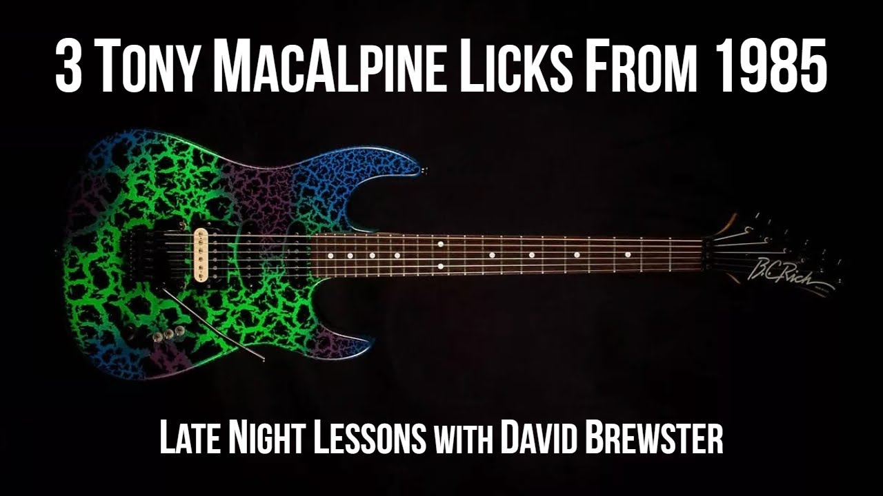 3 Tony MacAlpine Licks From 1985