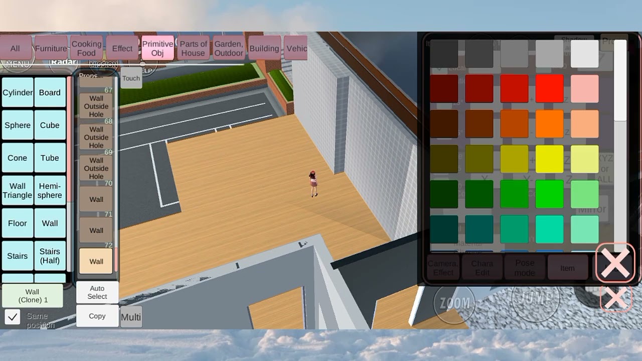 Как обустроить столовую для сотрудников бутика в игре Sakura School Simulator (урок).