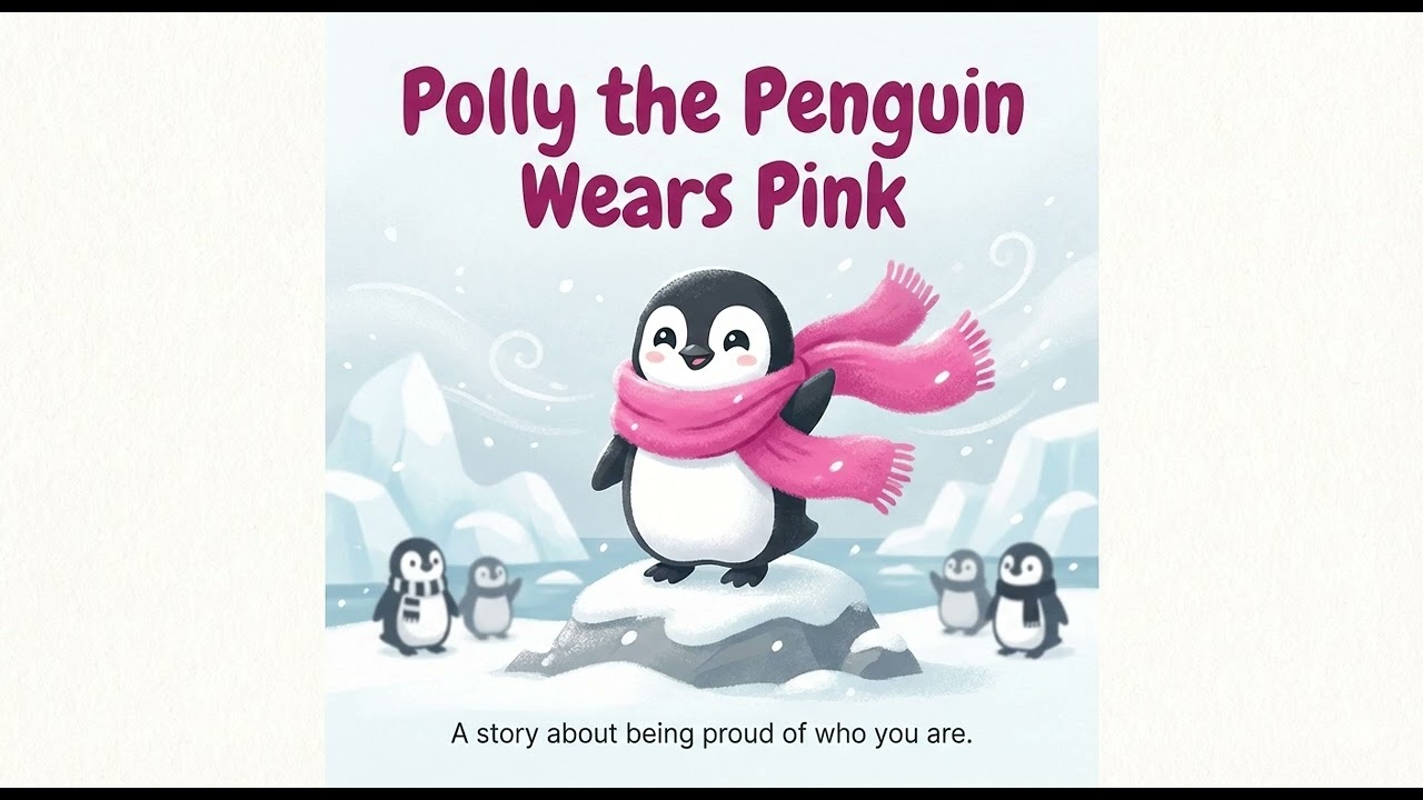Polly the Penguin Wears Pink -🌙 A Bedtime Story | Kids Story
