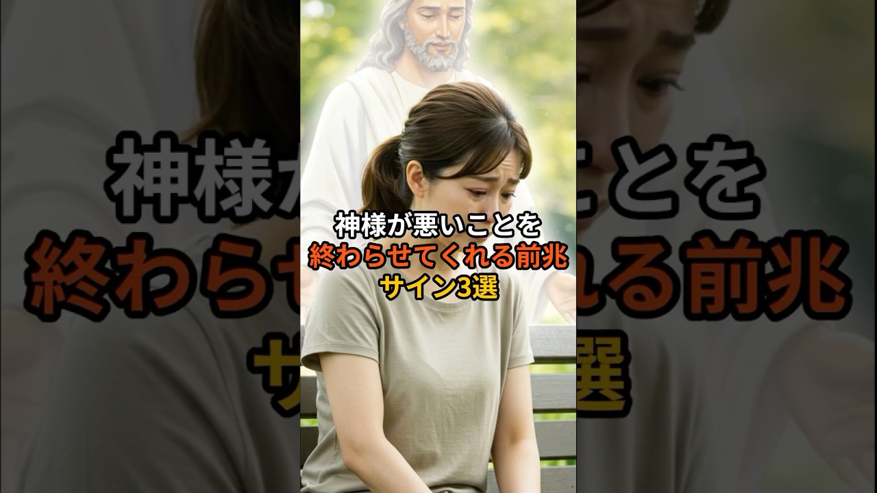 【表示された方はおめでとうございます。】神様が悪いことを終わらせてくれる前兆サイン3選#スピリチュアル＃運気#魂＃開運#shorts