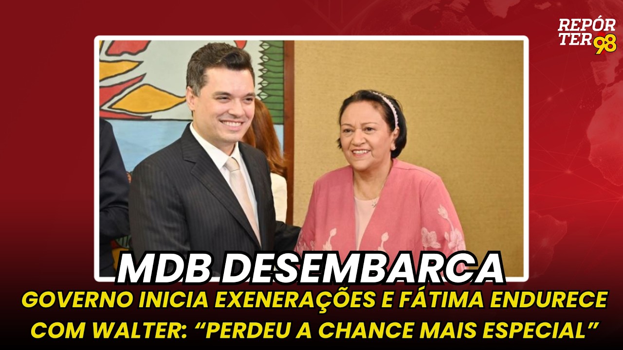 Fátima manda recado a Walter, fala em “chance perdida” e MDB começa desembarque do governo