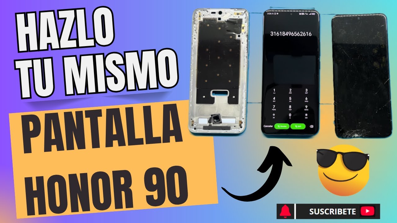 HONOR 90; REPARAR PANTALLA CURVA/REPAIR DISPLAY 📲🆗🙌#yesatechrepair #honor #honor90 #display #oled