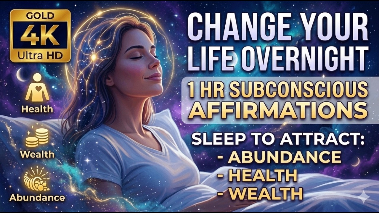 Change Your Life Overnight | 1 Hour Subconscious Affirmations for Wealth Health and Abundance