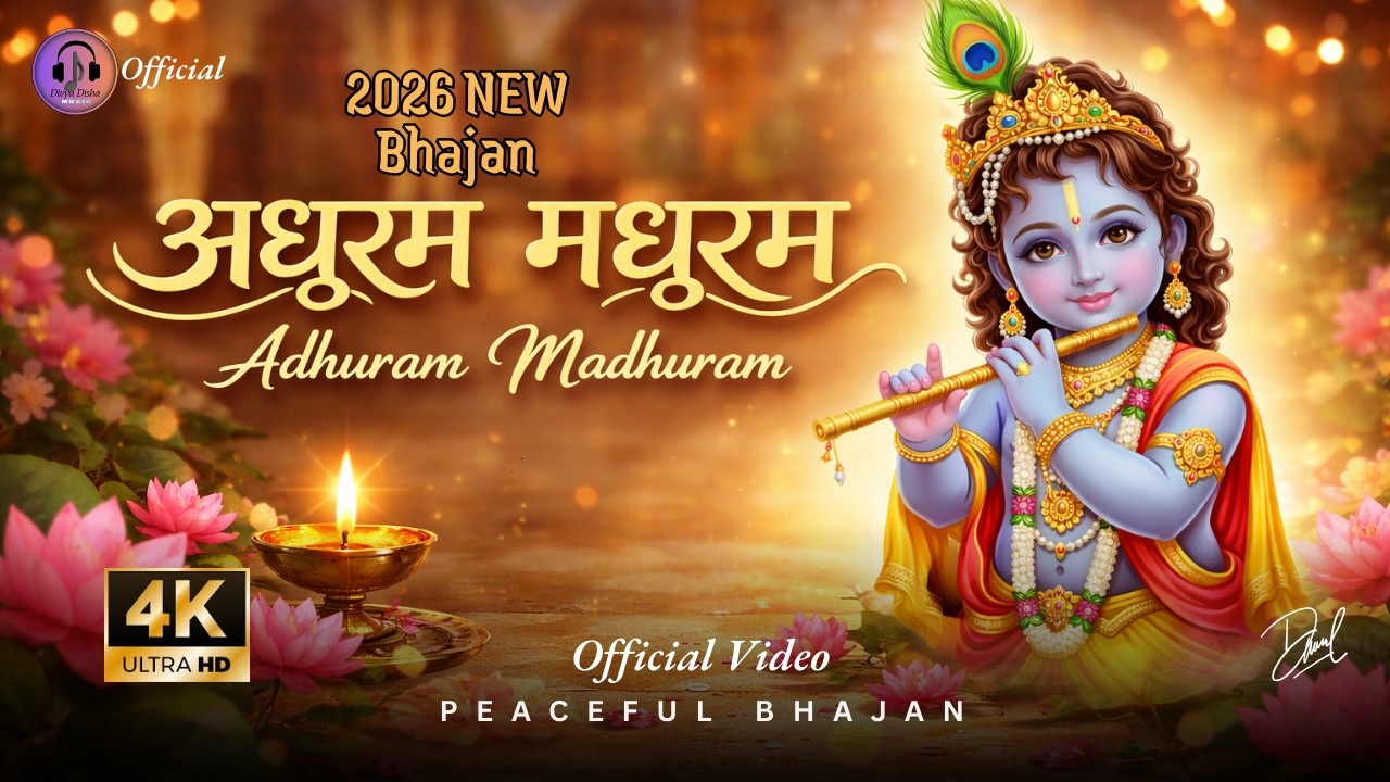 Adharam Madhuram I अधरं मधुरं वदनं मधुरं I trending I Devotional Music New Bhajan 2026 Video I 4k