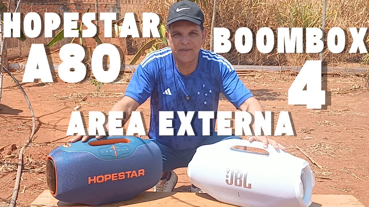 JBL BOOMBOX 4 VS HOPESTAR A80 - Qual CAIXA DE SOM é a MELHOR?