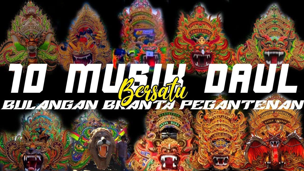 aksi 10 musik daul di desa bulangan brenta pengantenan