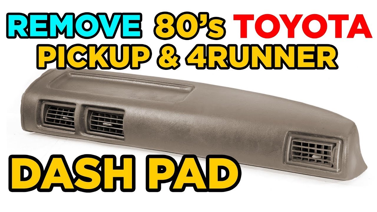 How to: Remove 1980's Toyota Pickup/4Runner Dash Pad Cover