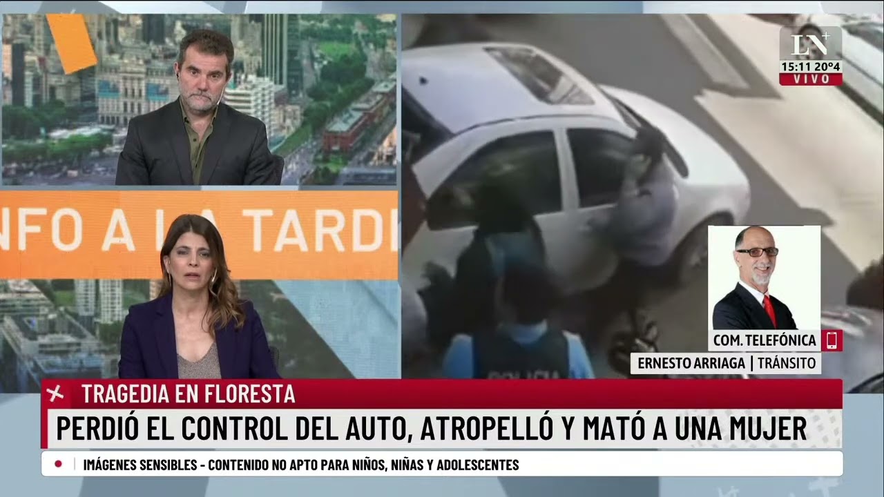Perdi&oacute; el control del auto, atropell&oacute; y mat&oacute; a una mujer