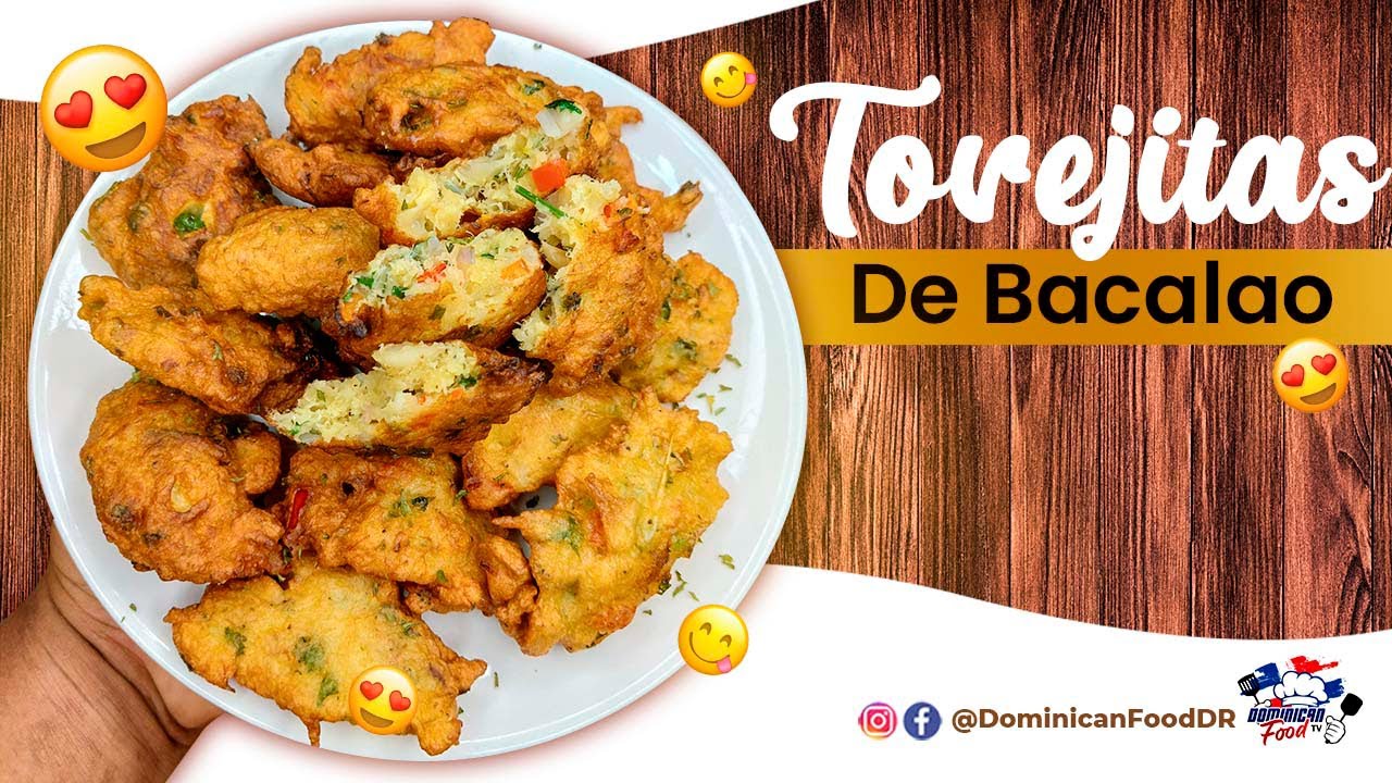 Receta - Bacalaitos o Torrejitas de Bacalao / CocinandoEnCasa🏠