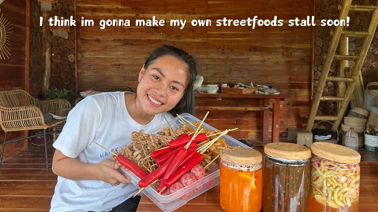 Filipino Streetfoods for Today! Isaw, Siomai, Kwekx, Dynamite, BBQ and Three Different sauces |Bohol