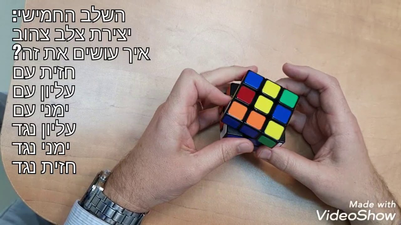 איך פותרים קובייה הונגרית ב - 8 שלבים פשוטים. טיפ קטן: אם זה מהר מדי, תורידו את מהירות הפעלת הסרטון!