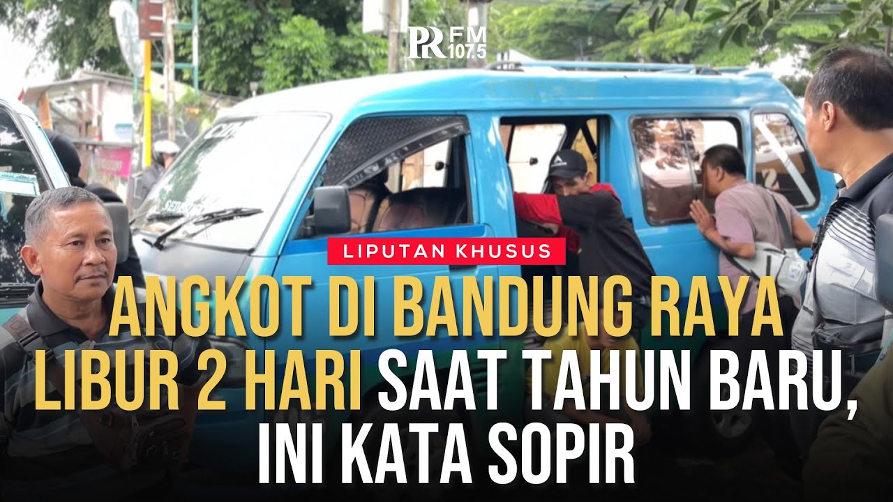 DIPAKSA LIBUR! Ini Reaksi Para Sopir Angkot di Bandung Raya