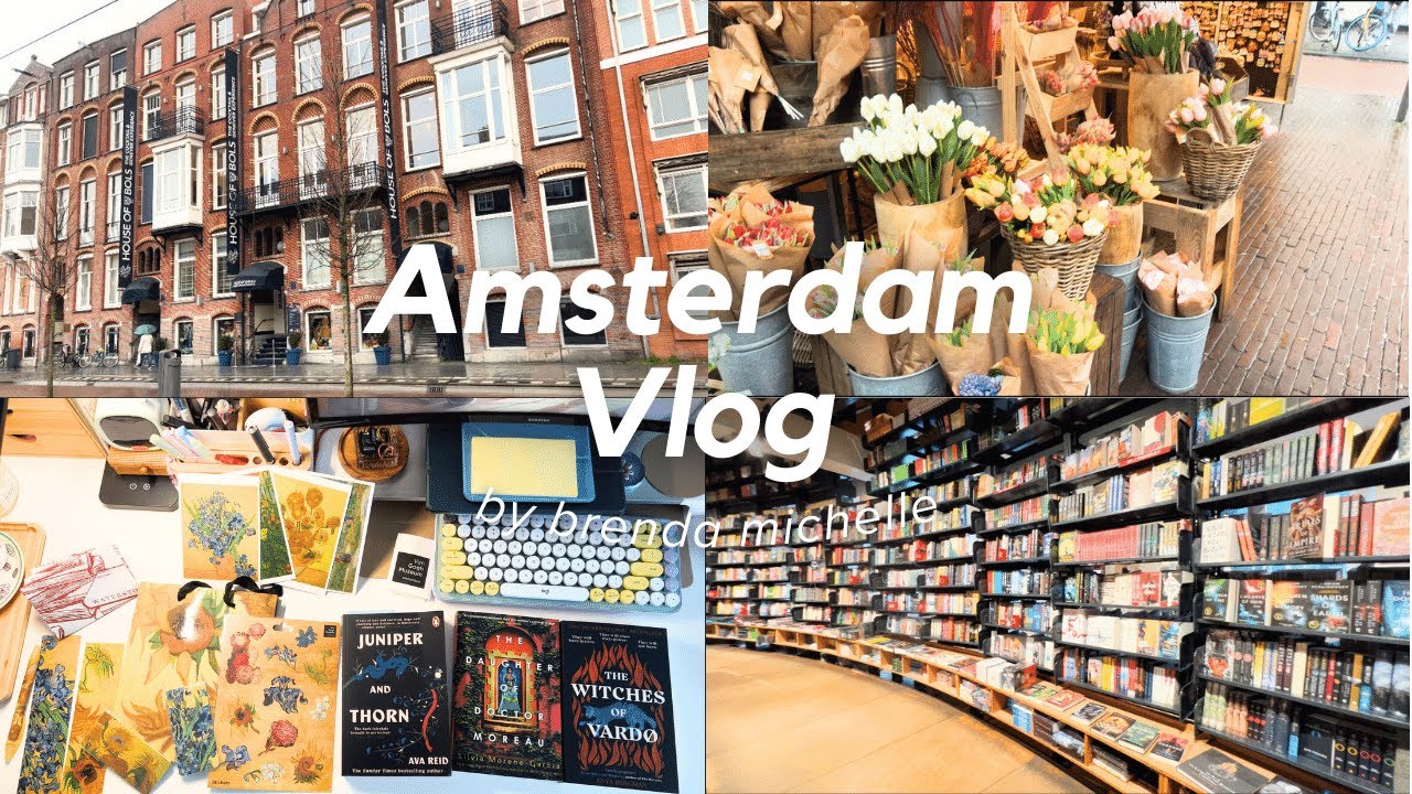 Amsterdam Vlog ✻ book stores, museums, city adventures, Huge Haul | Daily Vlog n.015