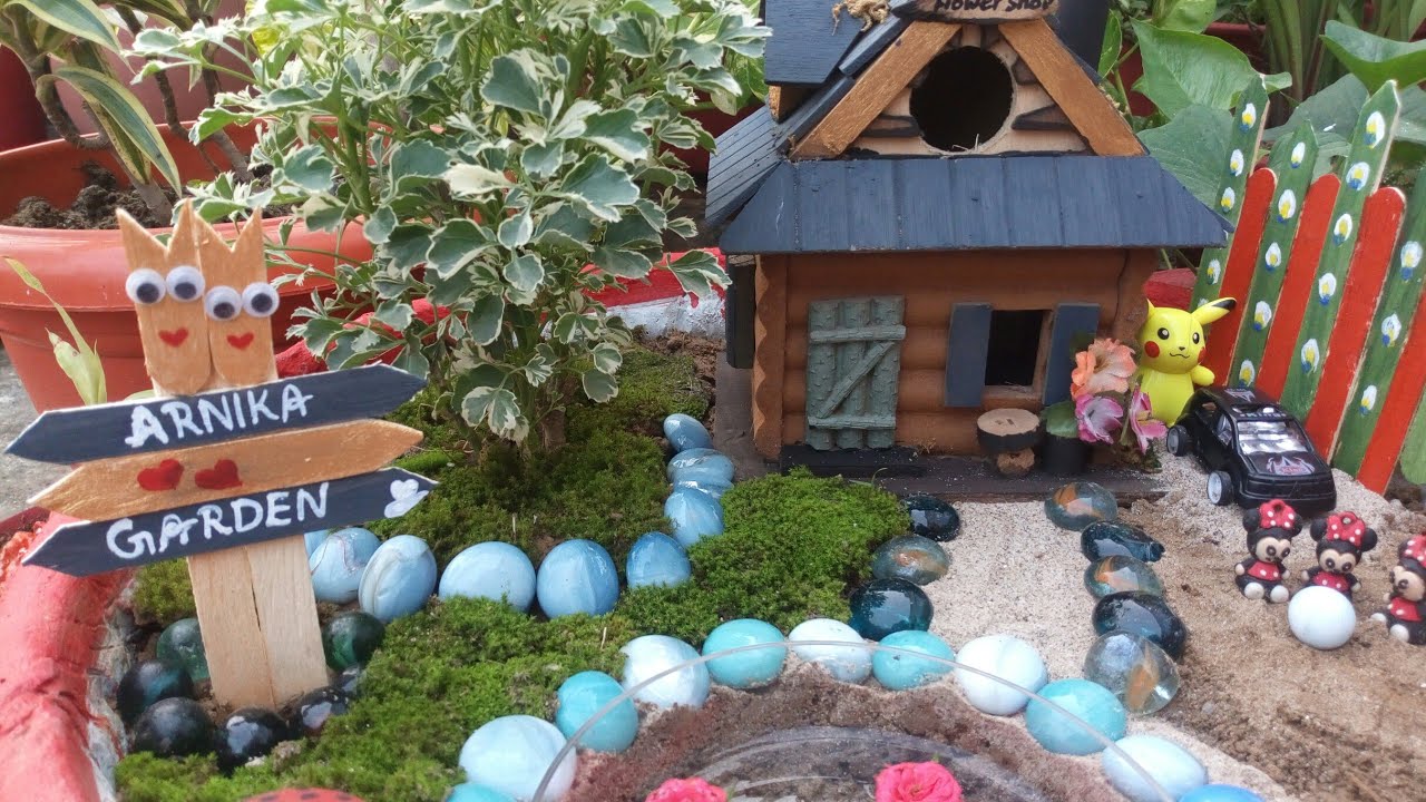 🍁28#creative mini Garden idea with diy pots🍯//DIY fairy Garden you can make at home👼