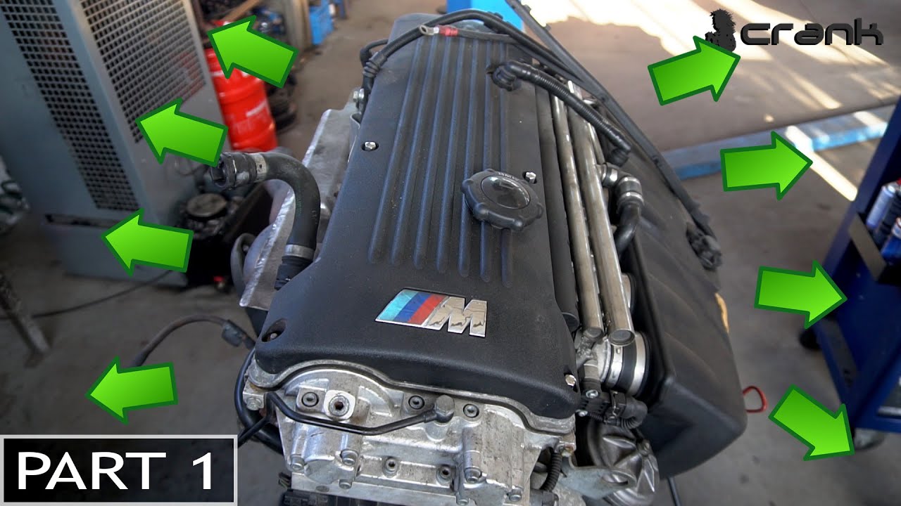 BMW S54 Disassembly - Exhaust Manifold, Plenum, Wiring, Accessories