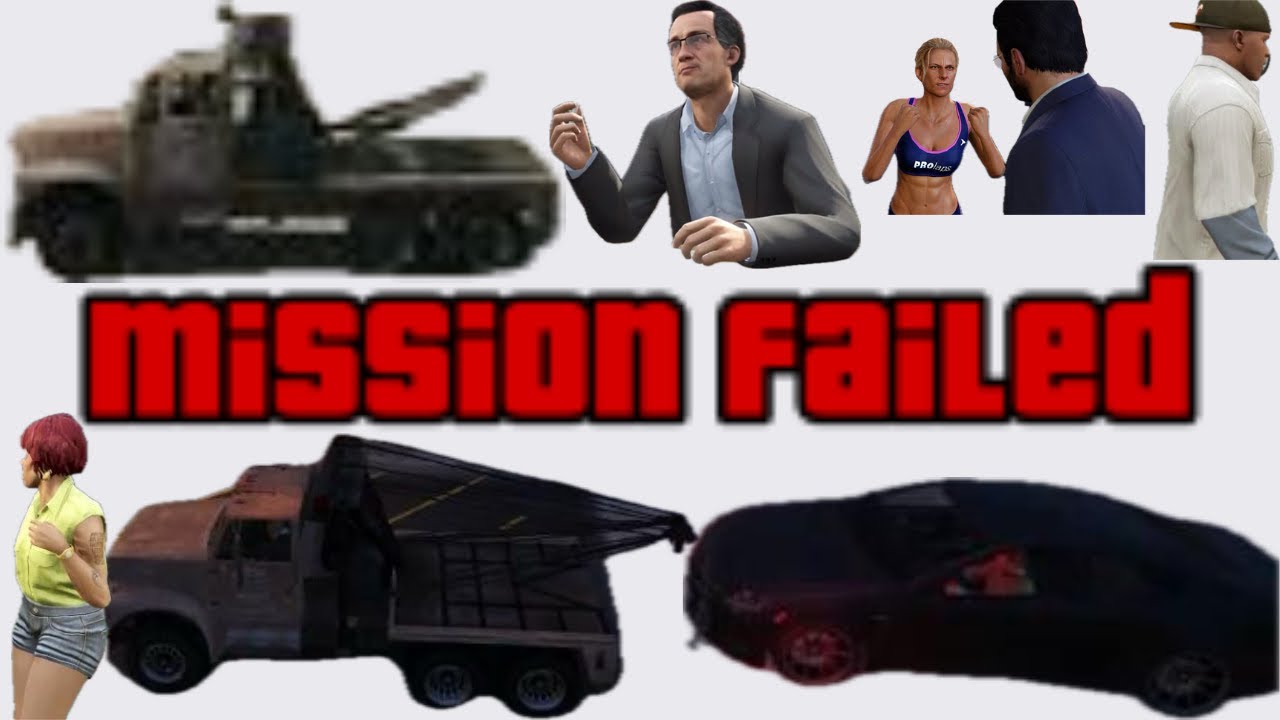 GTA V Strangers and Freaks Mission Failed Compilation part 1
