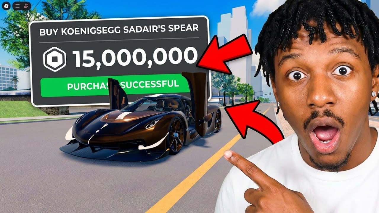 SPENDING $15,000,000 ON THE NEW KOENIGSEGG SADAIR'S SPEAR IN DRIVING EMPIRE