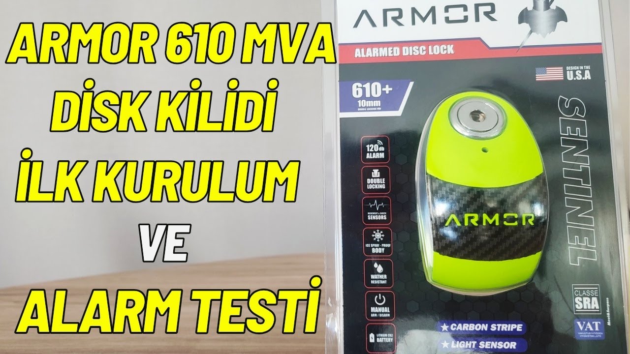 Armor 610mva Plus Disk Kilidi İlk Kurulum ve Alarm Testi