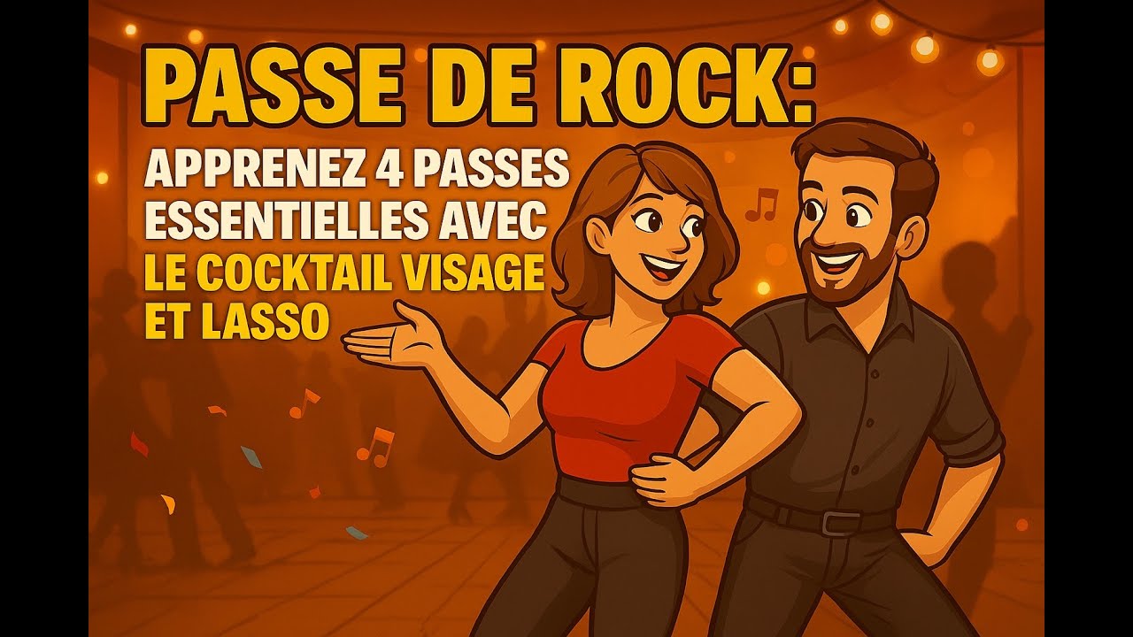 Passe de Rock : Apprenez 4 Passes Essentielles avec le Cocktail Visage et Lasso ! 💃🕺600+ Cours à Vie