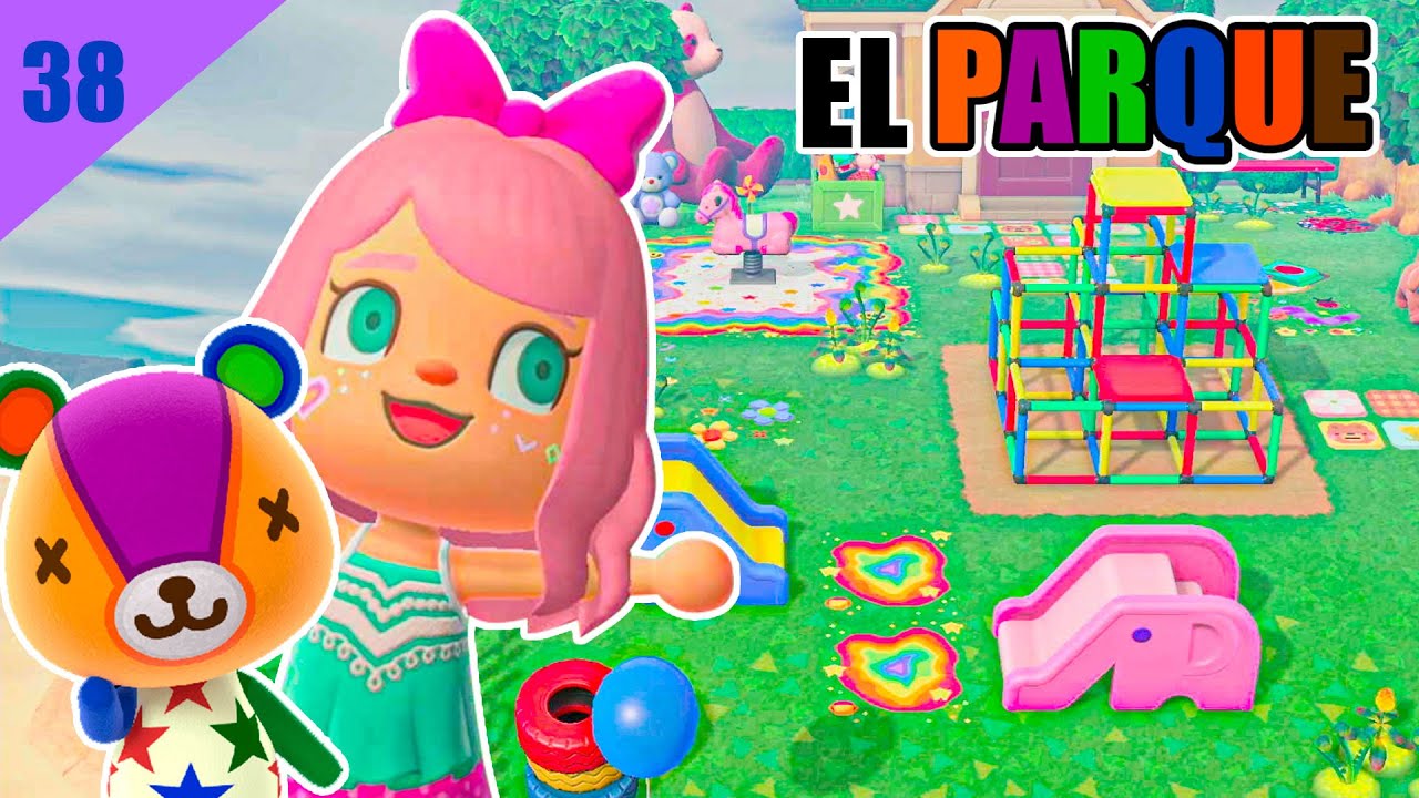 CUMPLEAÑOS TRICIA y EL PARQUE 💚🌈 RETO ARCOIRIS - ANIMAL CROSSING NEW HORIZONS - #38