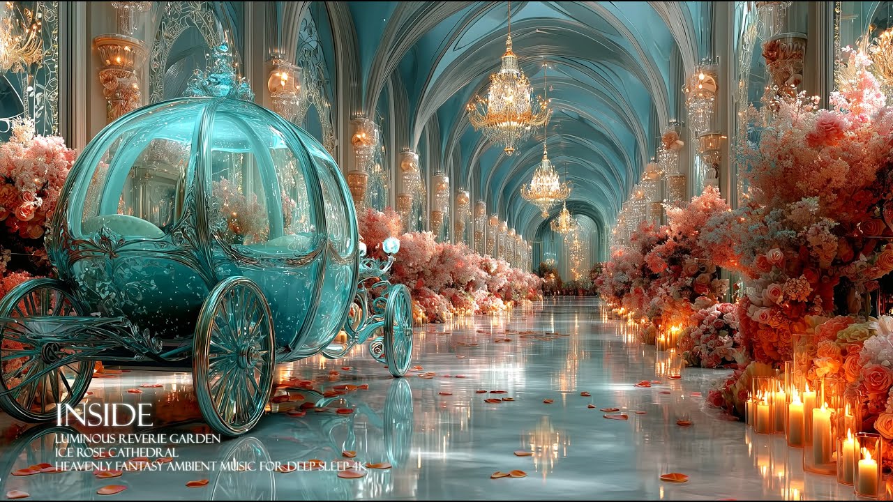 Ascend to the Ice Celestial Palace | 1 Hour of 4K Heavenly Crystal Palaces & Ambient Calm