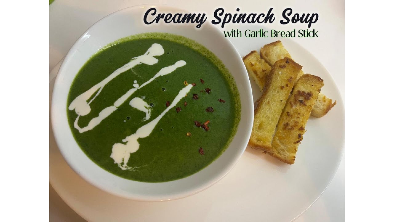 Creamy Spinach Soup| Warm, Healthy & Delicious | Creamy Spinach Soup Recipe Perfect for Any Season.