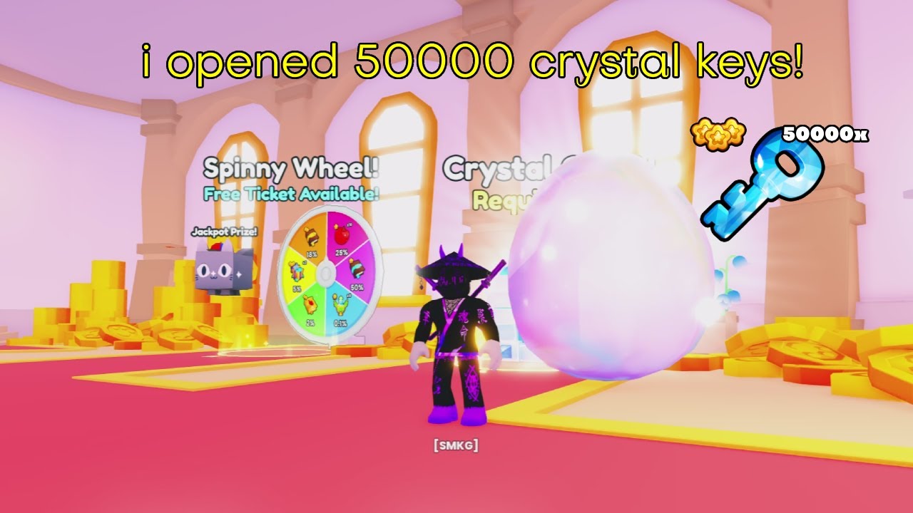 I Opened 50000x Crystal keys in Pet simulator 99!