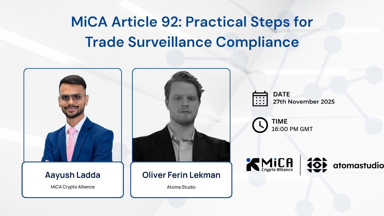 MiCA Article 92: Practical Steps for Trade Surveillance Compliance