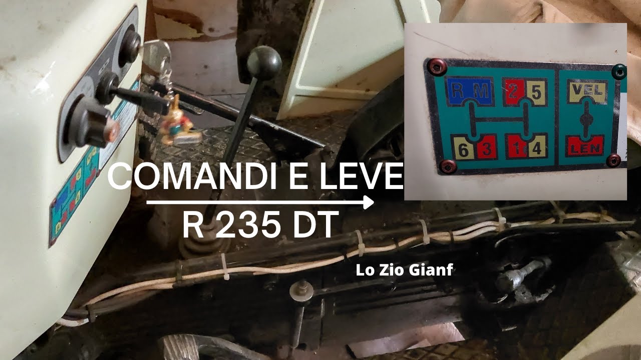 Marce, Comandi e leve Lamborghini R 235 DT