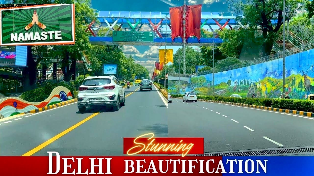 New India: Delhi Beautification Magic - GREEN Corridors & Stunning Roads You Won't Believe