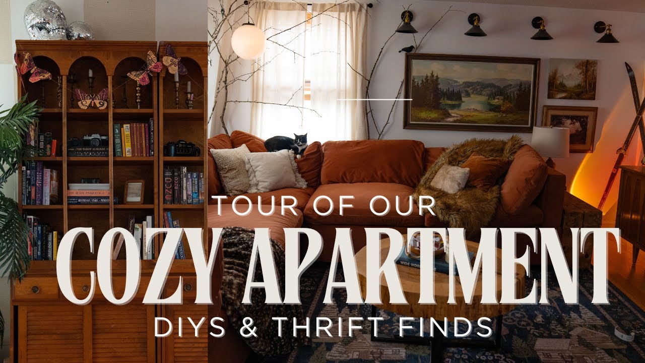 Our Cozy Apartment Tour | Thrifted Finds & Renter-Friendly DIY