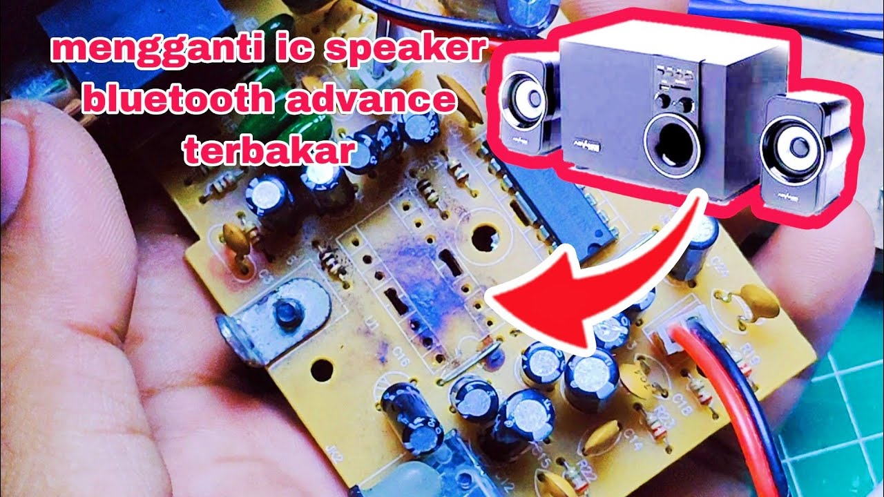 ic speaker advance terbakar #amplifier