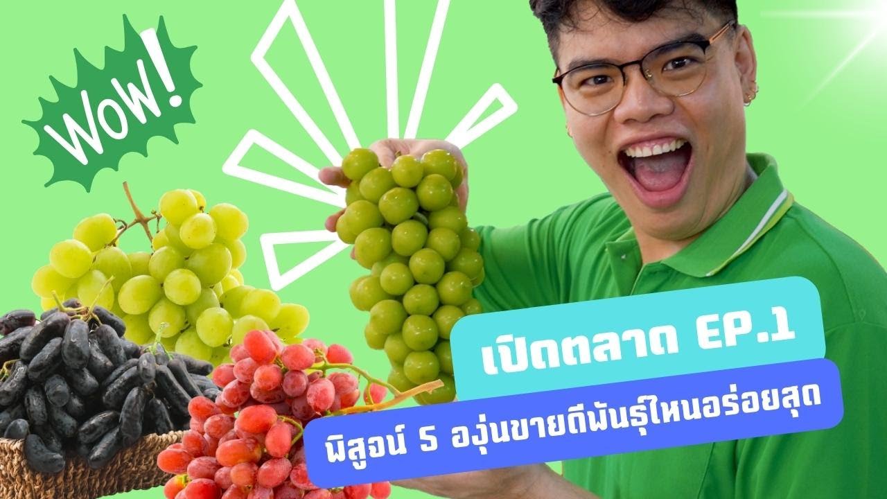 เปิดตลาด EP1 พิสูจน์ 5 องุ่นขายดีพันธุ์ไหนอร่อยสุด ! | ตลาดไทออนไลน์