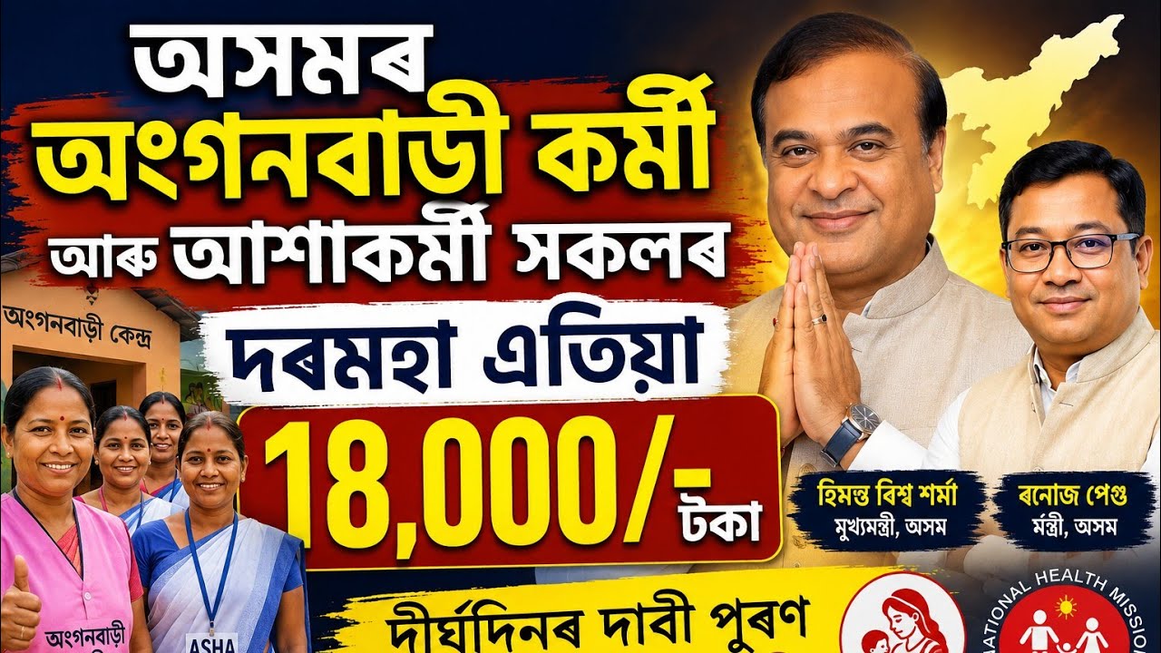 Anganwadi Salary ₹21,000 + Extra Benefits Full Details || Tech Assam