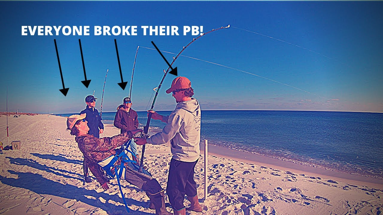 WE ALL CAUGHT SHARKS!- (Pensacola Beach)- Land Base Shark Fishing