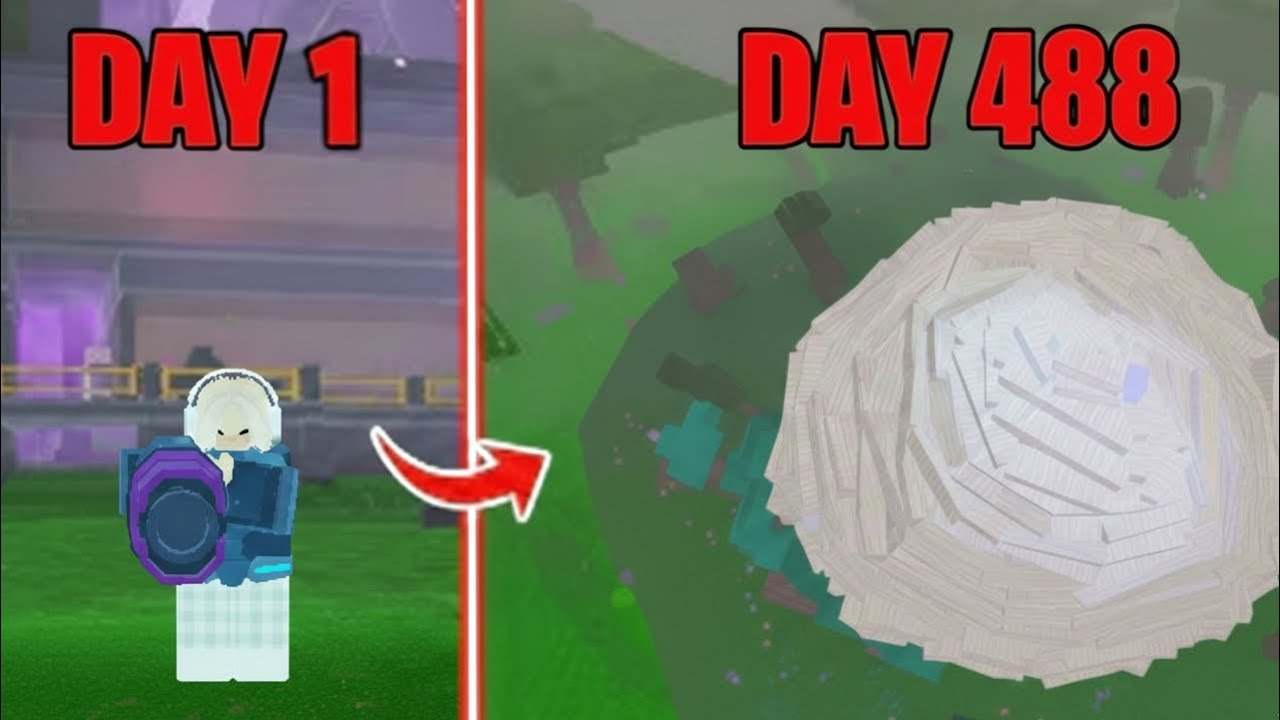 488 Days to Build the Safest Root Base in 99 Nights in the Forest | Roblox