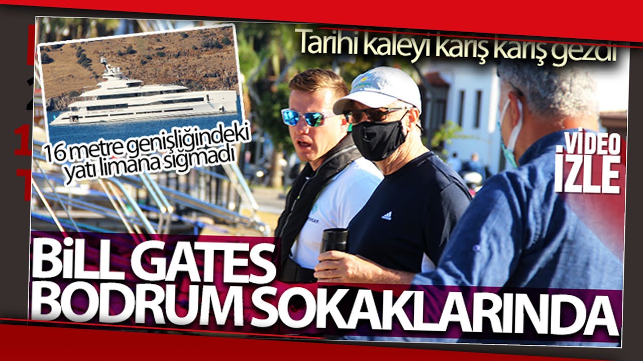 Bill Gates Bodrum Kalesini Karış Karış Gezdi