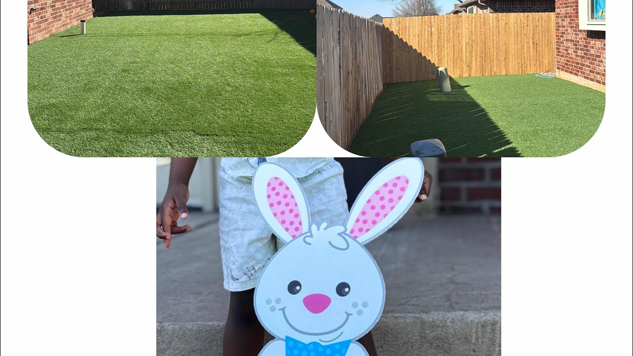 Backyard makeover. Finally revealing why my backyard looks green in the winter.