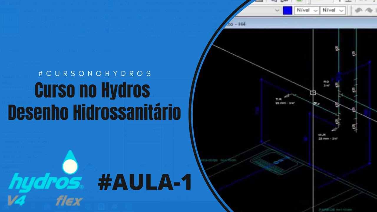 COMO IMPORTAR O PROJETO DWG PARA O HYDROS - #CURSOnoHYDROS | AULA - 1