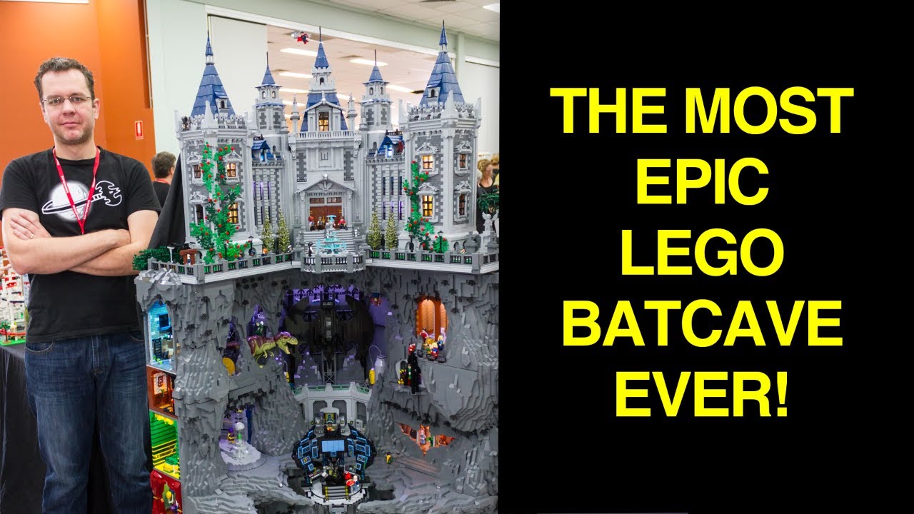 The Most EPIC LEGO Batman MOC Ever! Wayne Manor + Batcave by Brent Waller