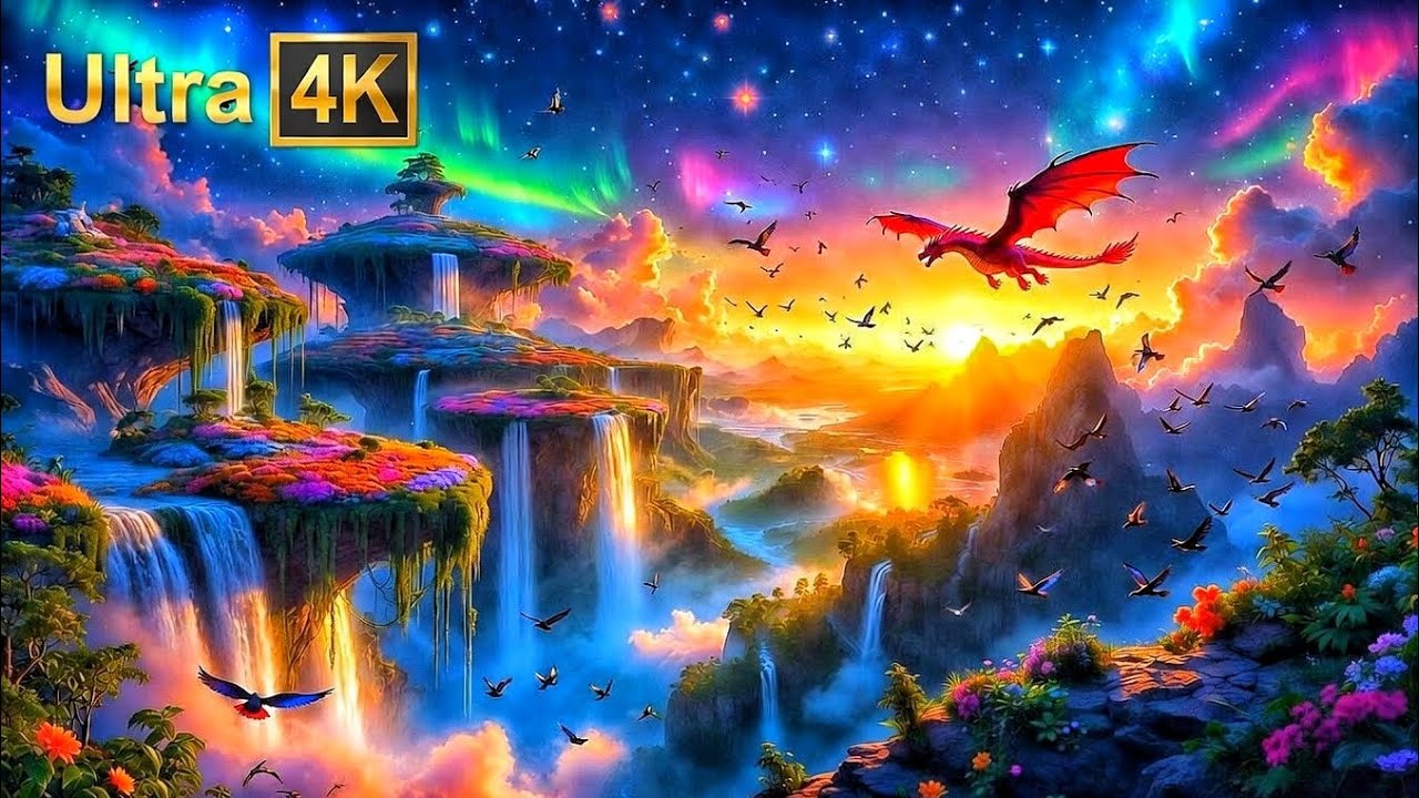 Magical Dream Places Created by Al Cinematic Relaxing Video | Al Generated Fantasy | Visual Journey