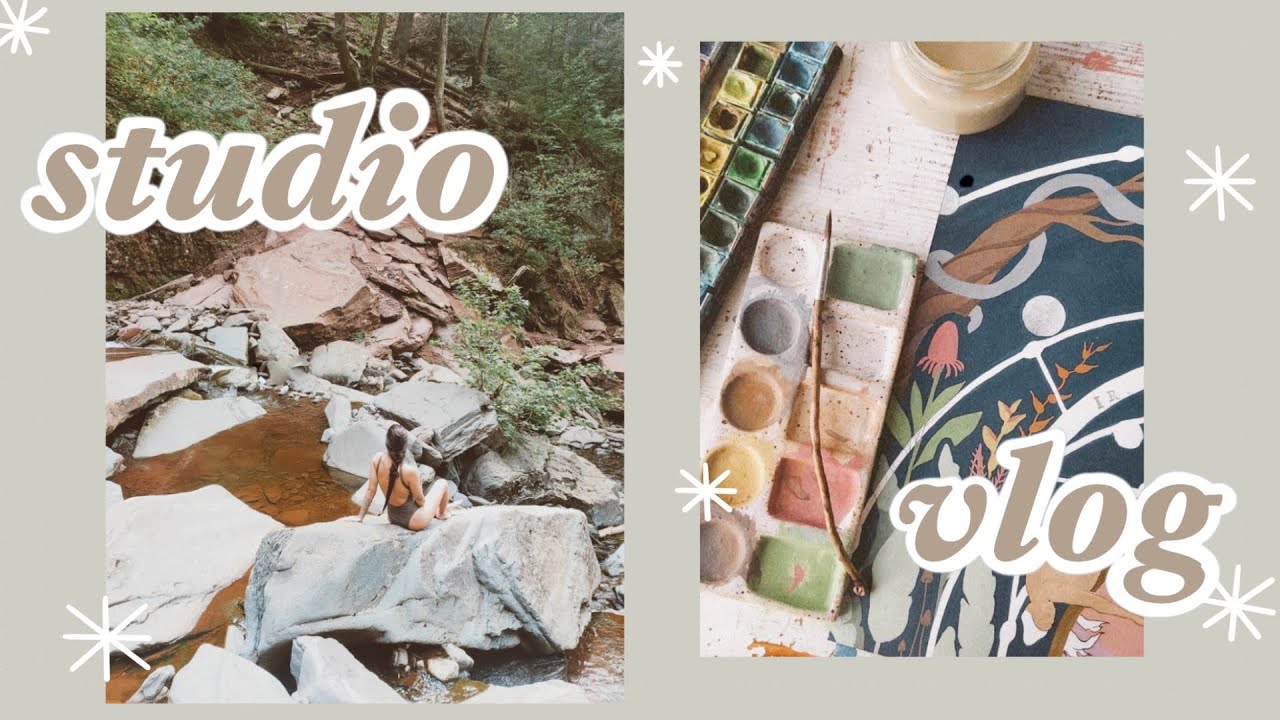 Art Vlog 🌾 Painting & Hikes in Nature
