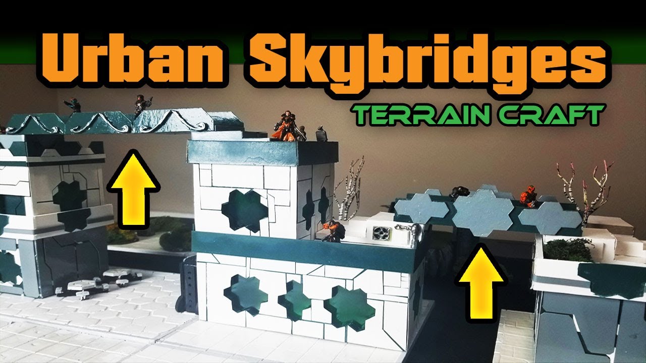 Elevate Your Games with Urban Skybridges| DIY Wargames & RPGs Terrain| Modular Building System|