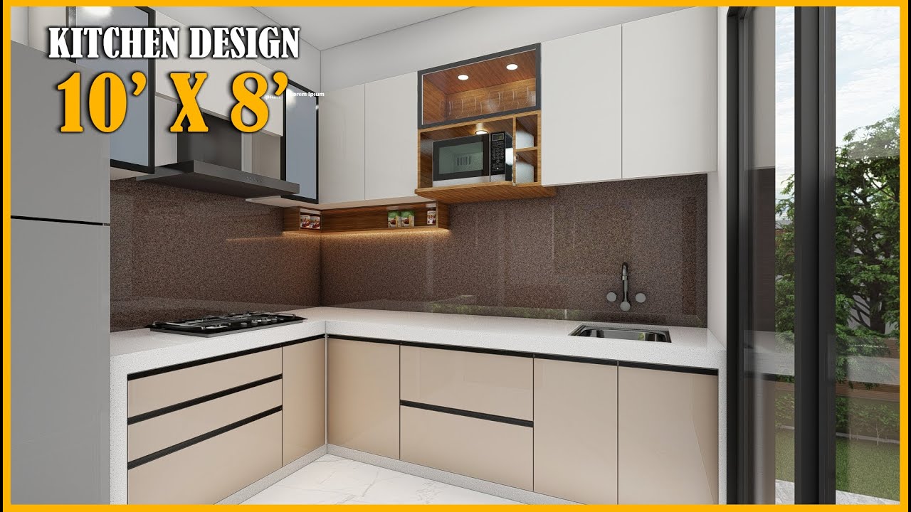 Small Kitchen 8 x 10 feet #kitchendesign #interiordesign #kitchen #kitchendecor #kitchenutilities
