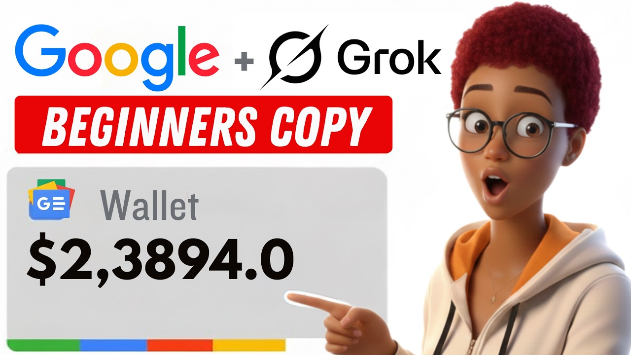 Watch! How to Make Money with the NEW Google AI & Grok For Free (beginner friendly)