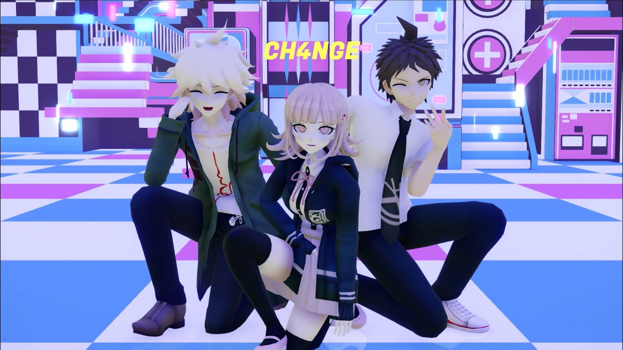 『Hajime, Chiaki, Nagito』CH4NGE [Danganronpa/ダンガンロンパ MMD]